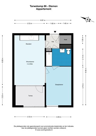 Tarwekamp 86, 1112 HG Diemen - 