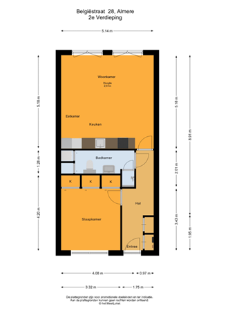 Belgiëstraat 28, 1363 BL Almere - Plattegrond 2D.png