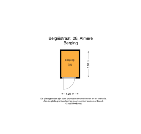 Belgiëstraat 28, 1363 BL Almere - Plattegrond berging 2D.png