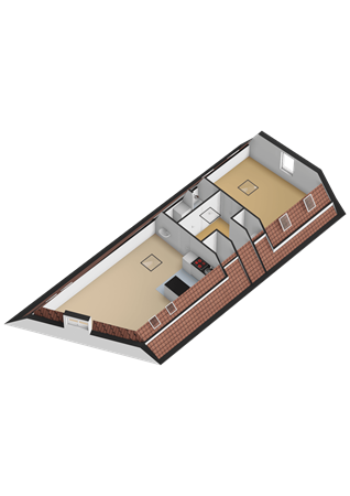 Kromme Elleboogsteeg 2A, 1381 BV Weesp - Tweede verdieping - 3D.png