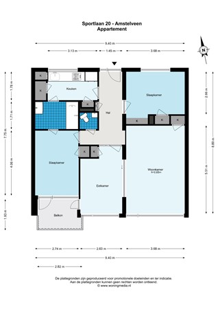 Sportlaan 20, 1185 TC Amstelveen - Sportlaan 20 - Amstelveen - Appartement - 2D.jpg