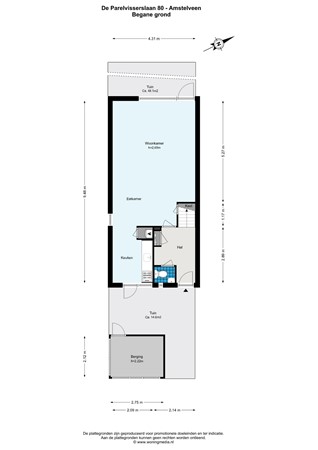 De Parelvisserslaan 80, 1183 RN Amstelveen - De Parelvisserslaan 80 - Amstelveen - Begane_grond - 2D.jpg