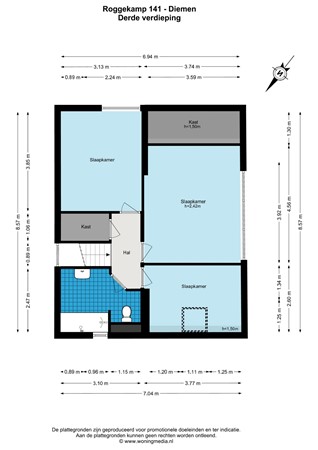 Roggekamp 141, 1112 JB Diemen - Roggekamp 141 - Diemen - 3e_verdieping - 2D.jpg