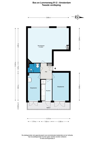 Bos en Lommerweg 91-2, 1055 DP Amsterdam - 