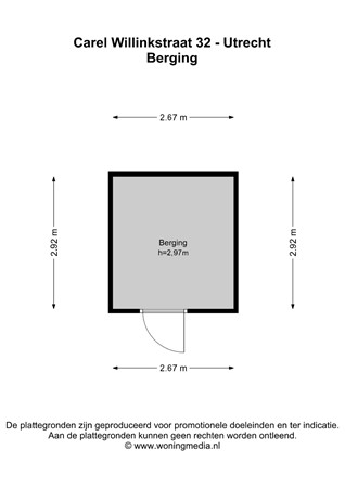 Carel Willinkstraat 32, 3544 MA Utrecht - Carel Willinkstraat 32 - Utrecht - Berging - 2D.jpg