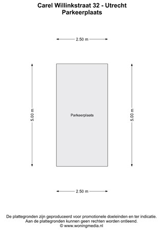 Carel Willinkstraat 32, 3544 MA Utrecht - Carel Willinkstraat 32 - Utrecht - Parkeerplaats - 2D.jpg