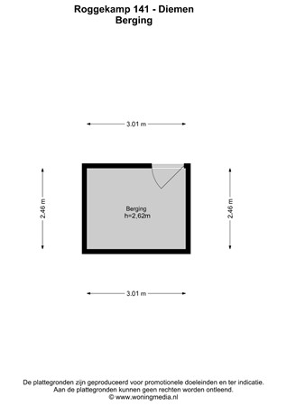 Roggekamp 141, 1112 JB Diemen - Roggekamp 141 - Diemen - Berging - 2D.jpg