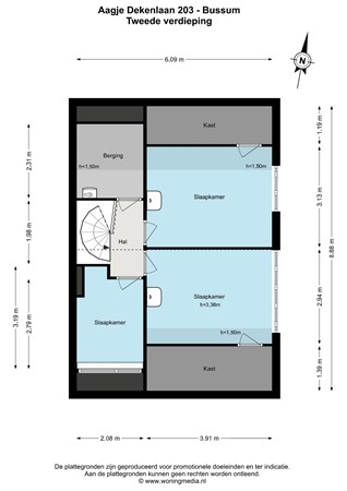Aagje Dekenlaan 203, 1403 HE Bussum - Aagje Dekenlaan 203 - Bussum - 2e_verdieping - 2D.jpg