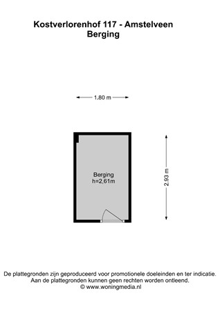 Kostverlorenhof 117, 1183 HJ Amstelveen - Kostverlorenhof 117 - Amstelveen - Berging - 2D.jpg