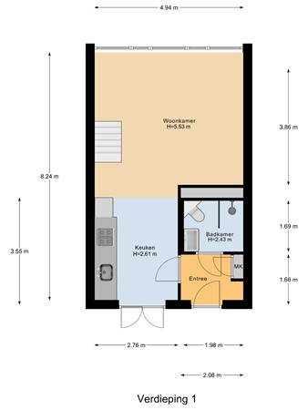 Van Erven Dorenspark 41, 1252 AL Laren - Verdieping_1.jpg