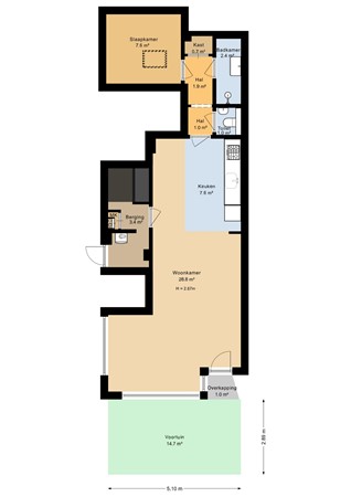 Kometenstraat, 1223 CJ Hilversum - Situatie - 2D.jpg