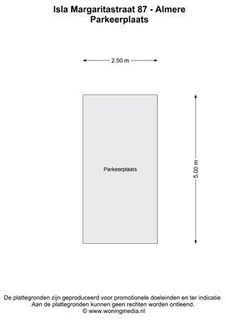 Isla Margaritastraat 87, 1339 MN Almere - Isla Margaritastraat 87 - Almere - Parkeerplaats - 2D.jpg