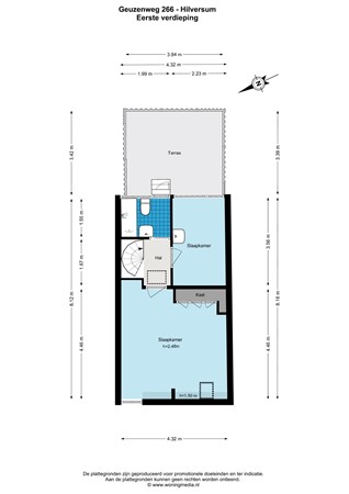 Geuzenweg 266, 1221 CA Hilversum - Geuzenweg 266 - Hilversum - 1e_verdieping - 2D.jpg