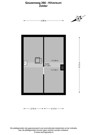 Geuzenweg 266, 1221 CA Hilversum - Geuzenweg 266 - Hilversum - Zolder - 2D.jpg