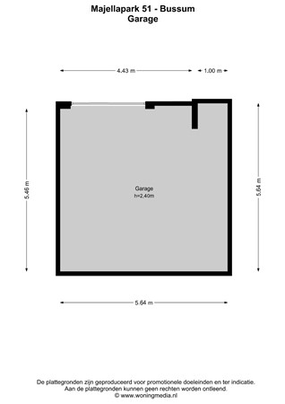 Majellapark 51, 1406 TS Bussum - Majellapark 51 - Bussum - Garage - 2D.jpg