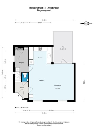 Hamontstraat 41, 1066 LG Amsterdam - Hamontstraat 41 - Amsterdam - Begane_grond - 2D.jpg