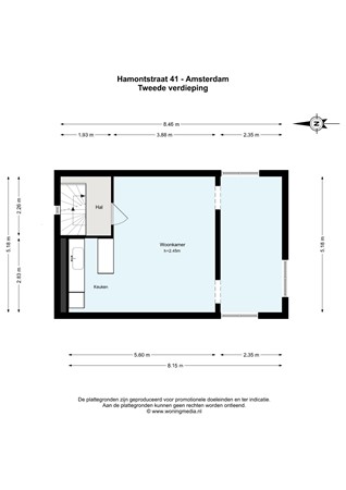 Hamontstraat 41, 1066 LG Amsterdam - Hamontstraat 41 - Amsterdam - 2e_verdieping - 2D.jpg