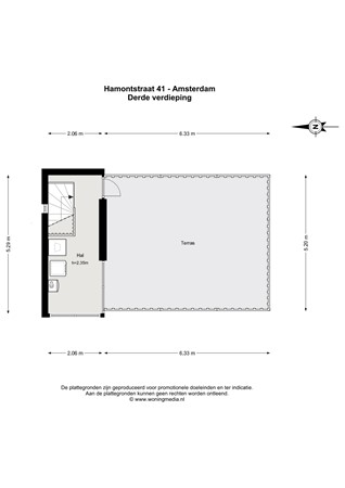 Hamontstraat 41, 1066 LG Amsterdam - Hamontstraat 41 - Amsterdam - 3e_verdieping - 2D.jpg