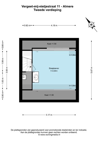 Vergeet-mij-Nietjestraat 11, 1338 SB Almere - Vergeet-mij-nietjestraat 11 - Almere - 2e_verdieping - 2D.jpg