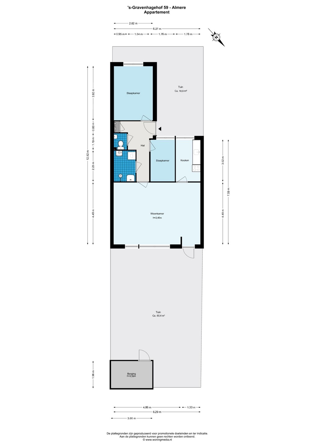 Tussenwoning te koop: 's-Gravenhagehof 59, Almere