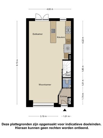 Floorplan - Reguliersstraat 43, 1947 GP Beverwijk