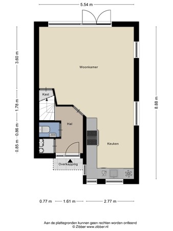 Floorplan - Buitenhof 29, 1354 GK Almere