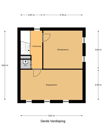 Hommelstraat 11, 3061 VA Rotterdam - Derde_Verdieping.jpg