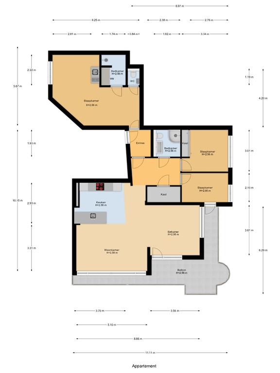 mediumsize floorplan