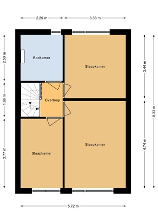 Korfvlechterwei 30, 5551 SW Valkenswaard - Eerste verdieping - 2D.jpg