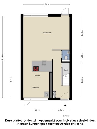 Waterwereld 54, 5658 RL Eindhoven - waterwereld plattegrond begane grond.jpg