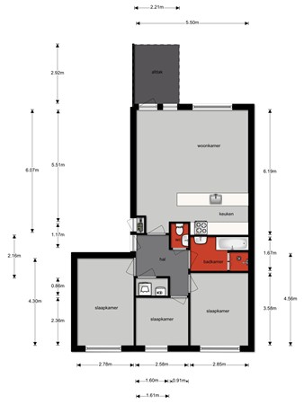 Cognachof 19, 5627 LD Eindhoven - Plattegrond appartement.jpg