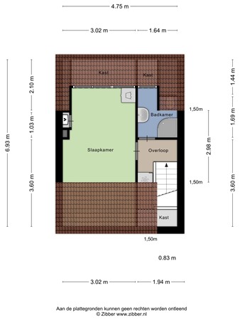 Ranonkelstraat 77a, 5644 LB Eindhoven - 417436_2D_Tweede_verdieping_Ranonkelstraat_77_a_Eindhoven_02.jpg