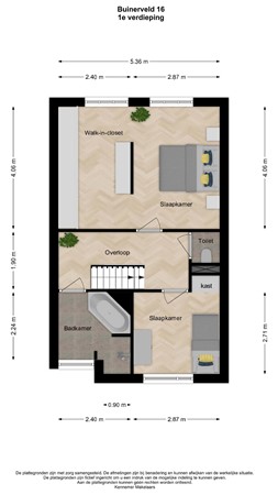 Floorplan - Buinerveld 16, 2151 LD Nieuw-Vennep