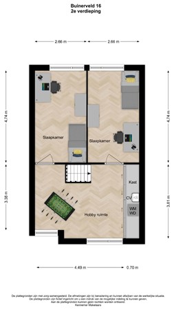 Floorplan - Buinerveld 16, 2151 LD Nieuw-Vennep