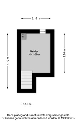 Floorplan - Brederodestraat 20, 2042 BE Zandvoort