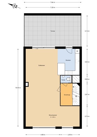 Floorplan - Einsteinstraat 20, 2041 CS Zandvoort