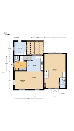 Floorplan - Westerstraat 5, 2042 HE Zandvoort