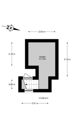 Floorplan - Westerstraat 5, 2042 HE Zandvoort