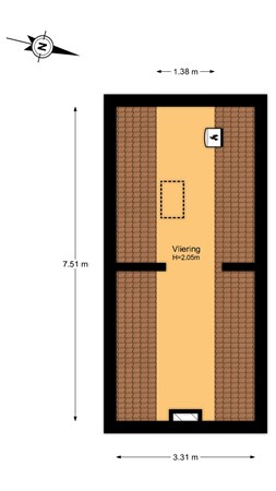 Floorplan - Westerstraat 5, 2042 HE Zandvoort