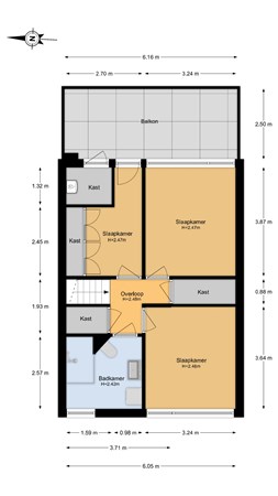 Floorplan - Kochstraat 2A, 2041 CE Zandvoort