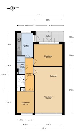 Floorplan - Oranjestraat 11RD, 2042 GR Zandvoort