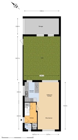 Floorplan - Van Der Poelstraat 29, 1951 GL Velsen-Noord