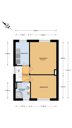 Floorplan - Van Der Poelstraat 29, 1951 GL Velsen-Noord