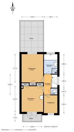 Floorplan - Zuiderstraat 8, 2042 GB Zandvoort