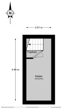 Floorplan - Zuiderstraat 8, 2042 GB Zandvoort
