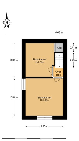 Floorplan - Zuiderstraat 8, 2042 GB Zandvoort