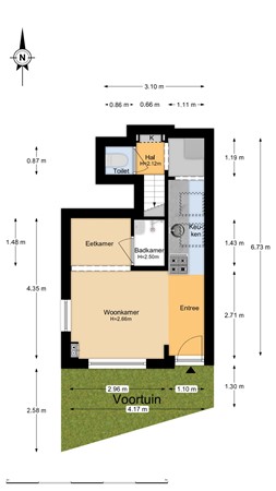 Floorplan - Zuiderstraat 8, 2042 GB Zandvoort