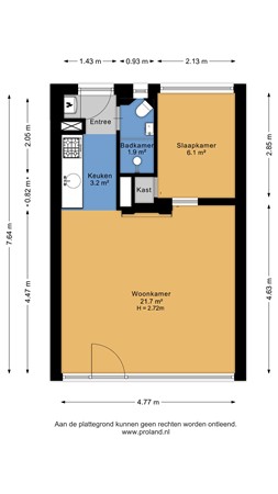 Floorplan - De Schelp 14, 2042 DV Zandvoort