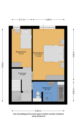 Floorplan - Van Speijkstraat 91, 2041 KM Zandvoort