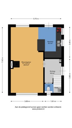 Floorplan - Frans Zwaanstraat 22, 2042 CC Zandvoort